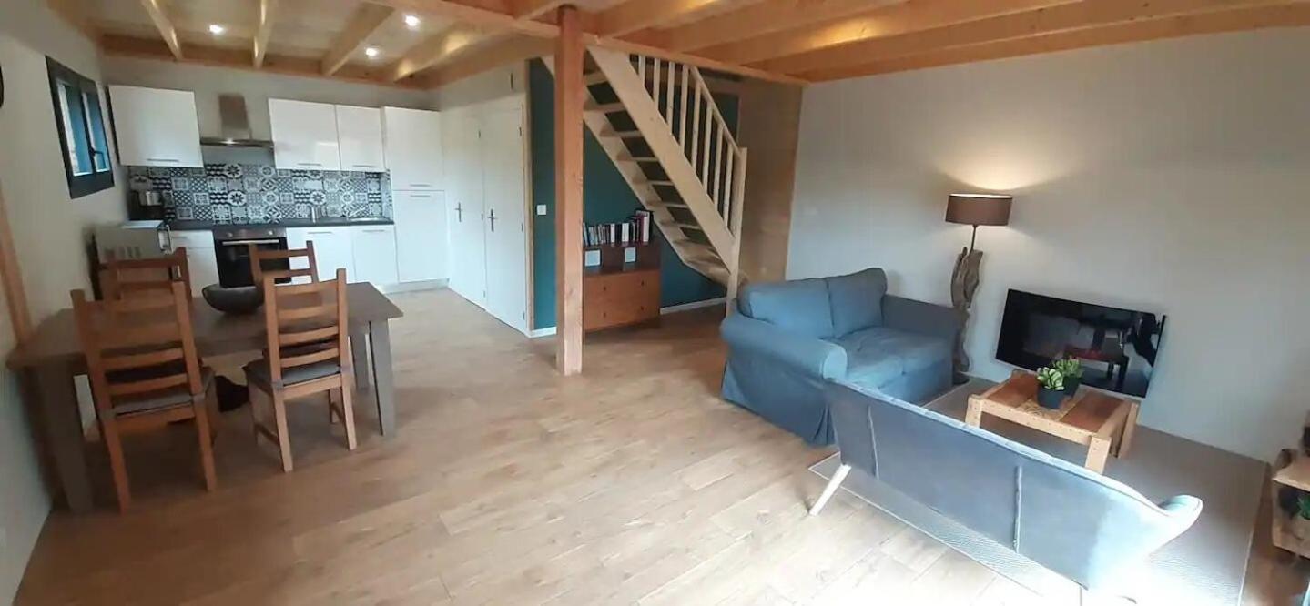 Chalets De Pont Cob Avec Spa Gouézec Extérieur photo