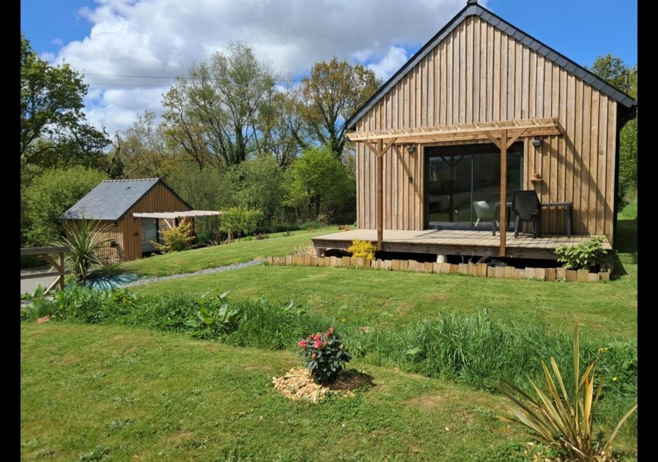 Chalets De Pont Cob Avec Spa Gouézec Extérieur photo