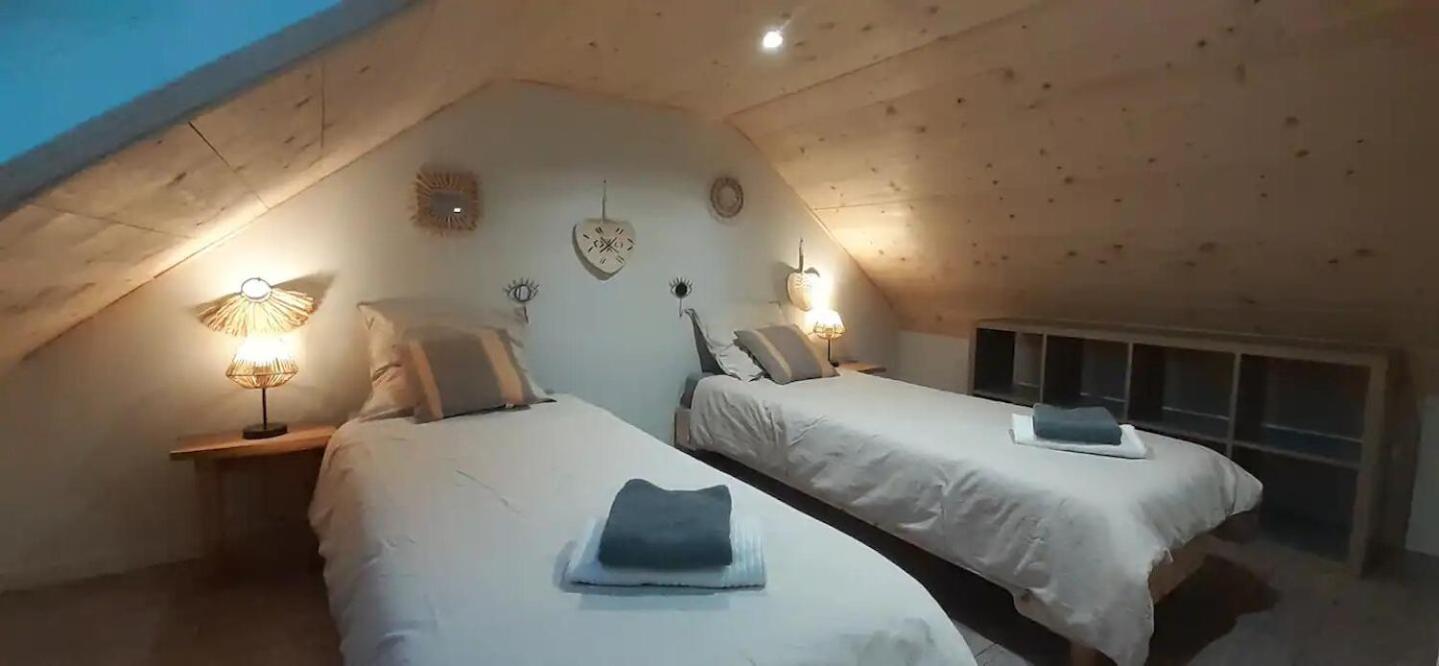 Chalets De Pont Cob Avec Spa Gouézec Extérieur photo